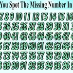 How fast can you spot the missing number?