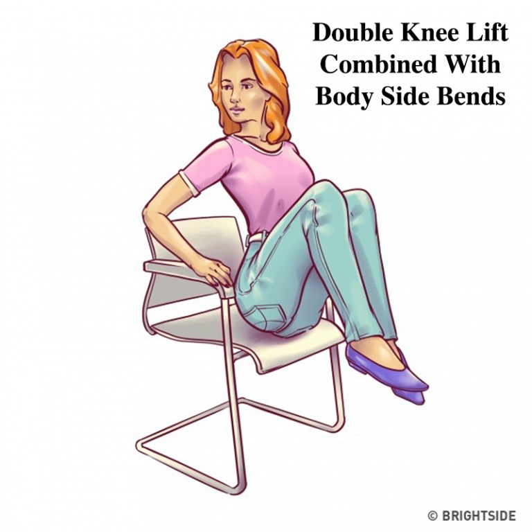 6 Exercises For A Flat Belly That You Can Do Right In A Chair