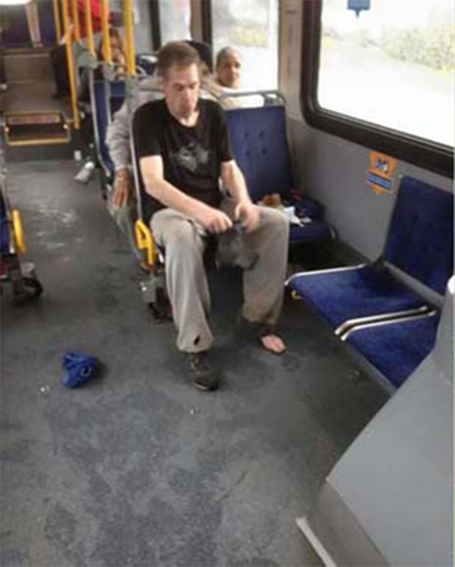 This Kind Man Lovingly Gave His Shoes To A Struggling Homeless Man On The Bus Then Walked Home 