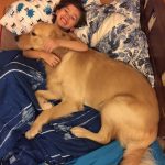 Mother Eternally Grateful As Her Child With Autism, Who Refuses All Touch, Lays Down On His New Service Dog 2