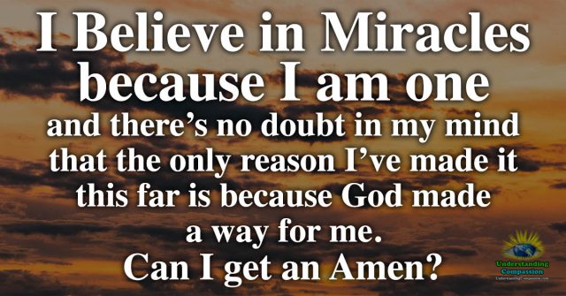 essay on i believe in miracles