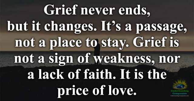 grief is a journey that never completely ends