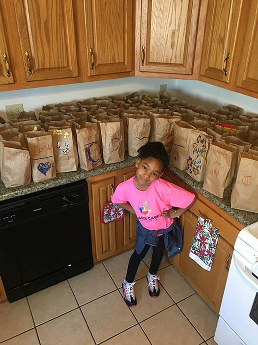 Little Girl With “Big Heart” Gives 500 Care Packages To