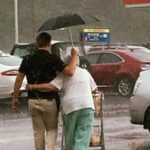 Kind Grocery Bagger Held Umbrella And Walked Elderly Woman To Her Car During Hail