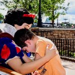 Kind Snow White Noticed Nonverbal Boy With Autism Crying; Gave Him A Hug And Walked With Him Around Epcot 5